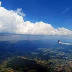 Flugwegposition um 13:06:31: Aufgenommen in der Nähe von Mariahof, Österreich in 2498 Meter